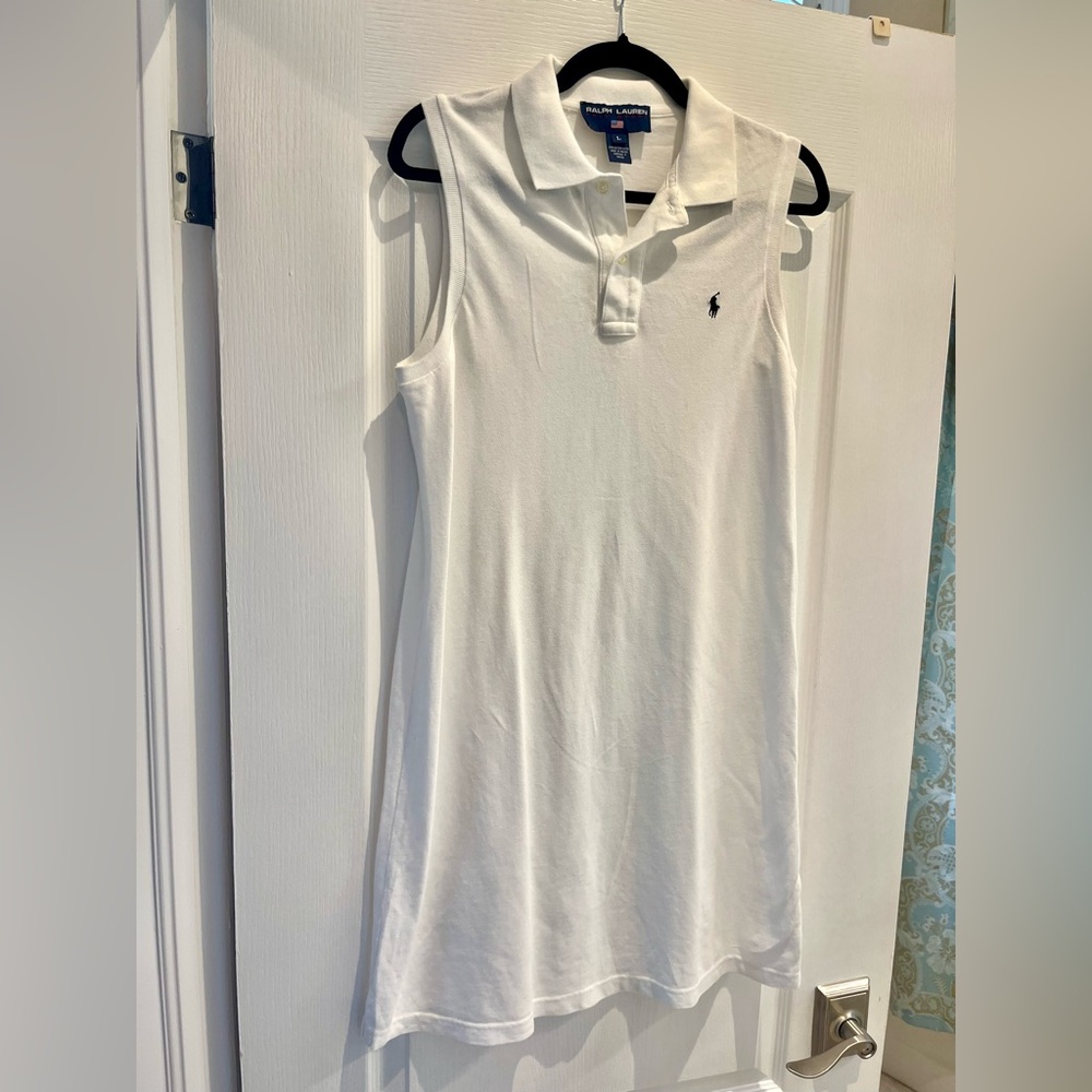 Ralph Lauren Classic White Sleeveless Dress